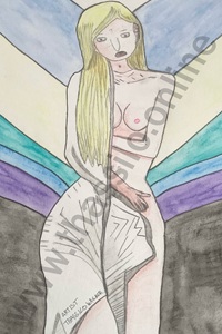 Graphitisches Aquarell